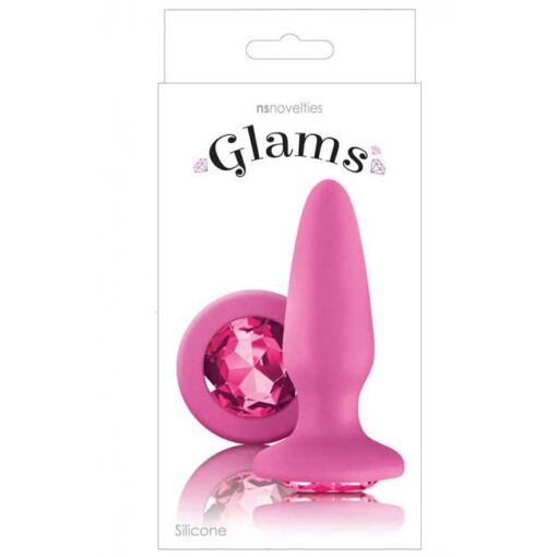 Πρωκτική Σφήνα Ns Novelties Glams Gem Pink 7.9cm Ροζ