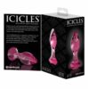 Πρωκτική Σφήνα Pipedream Icicles No 79 Hand Blown Glass Diamond Butt Plug Pink 9cm Ροζ