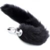 Πρωκτική Σφήνα Zenn Deluxe Fluffy Fox Plug 6.5cm Black