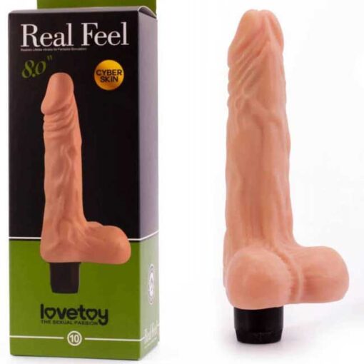 Ρεαλιστικός Δονητής Lovetoy Real Feel Cyber Skin 20.3cm Flesh