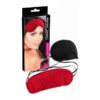Σετ Μάσκες Cottelli Collection Blindfold Set Pack of 2 Red Black Κόκκινο - Μαύρο