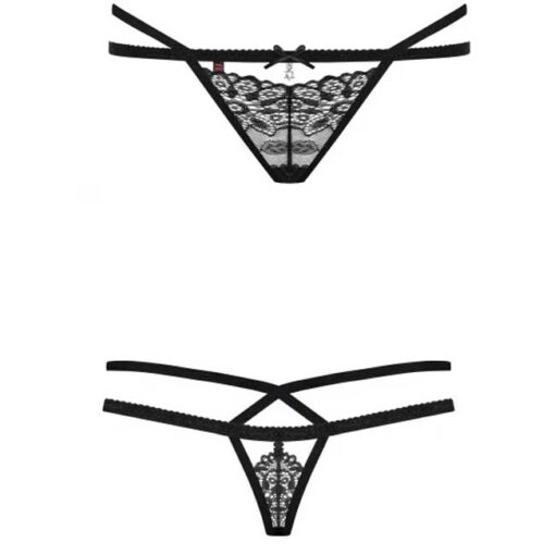 Στρινγκ Μαύρο Obsessive 838-THO-1 Thong Black2