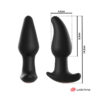 Σφήνα με Δόνηση Anbiguo Vibrator Anal Plug With Bead Rotation Amadeus Remote Control 14,5cm