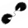 Χειροπέδες Bijoux Indiscrets Za Za Zu Feather Handcuffs Μαύρες